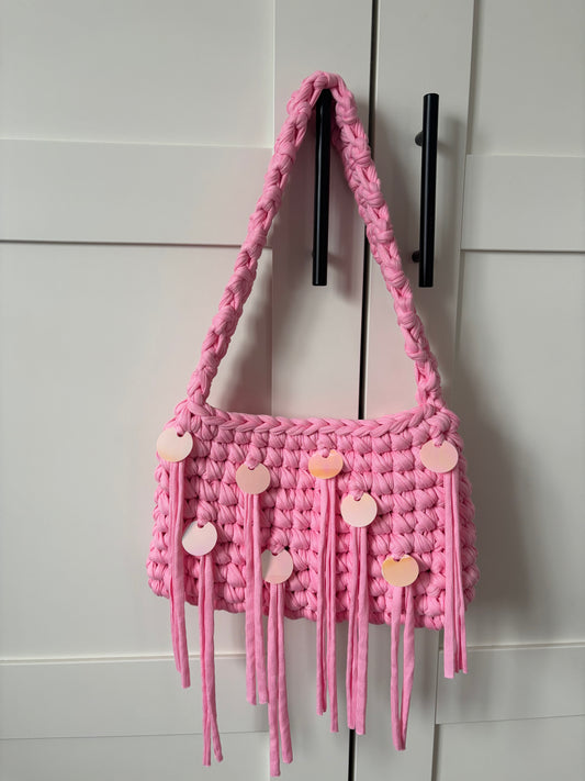 Pink shoulder bag